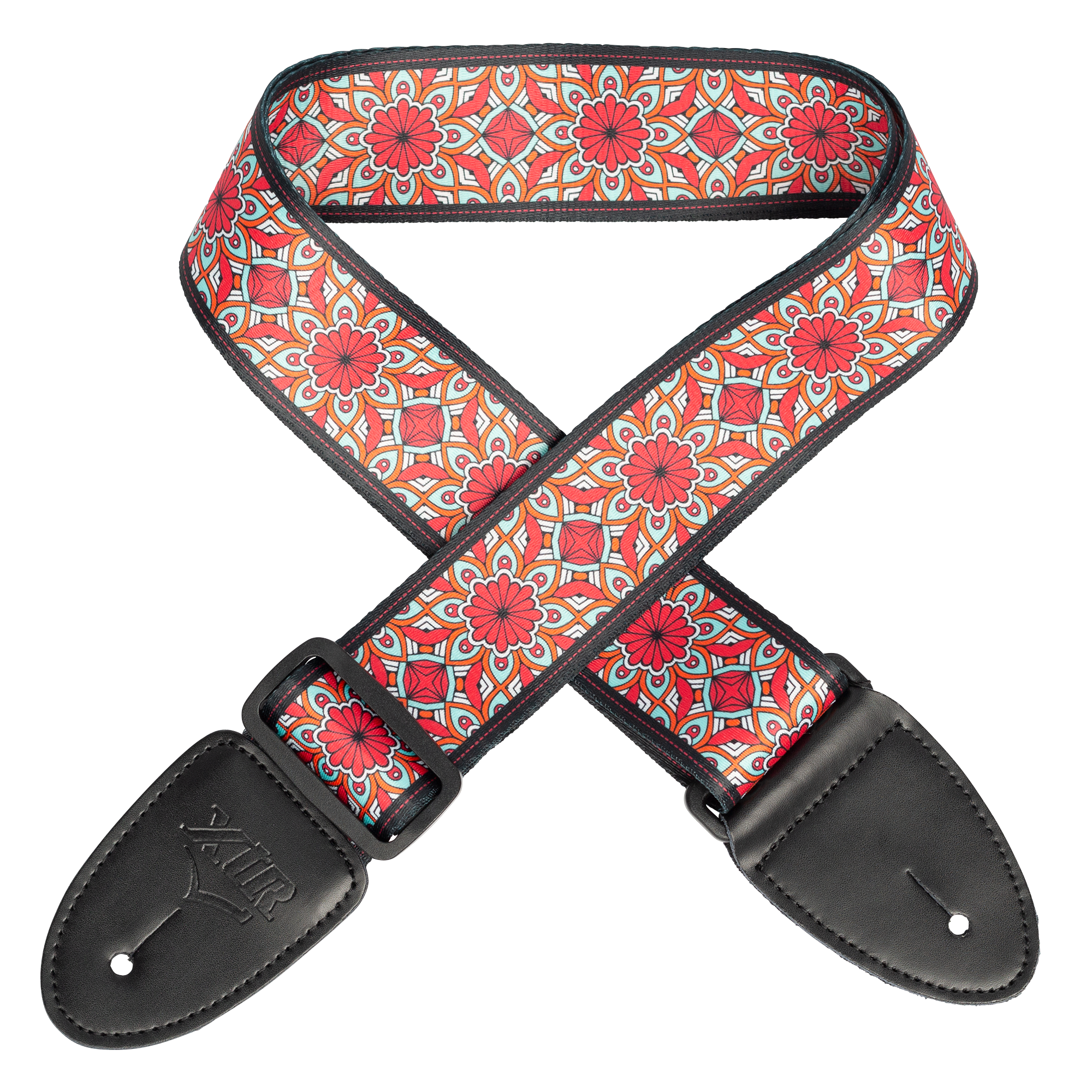 XTR | LS402 | Guitar Strap. Red/blue. XTR | LS402 | Guitar Strap. Red/blue.